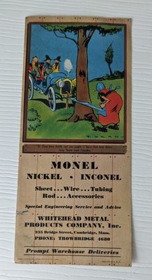 #ad vintage AD pamphlet Monel Nickl Inconel Whitehead metal products Cambridge MA $4.99