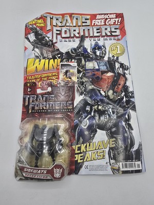 Hasbro Transformers Revenge Of The Fallen Movie Sideways + Ausgabe 1 Magazin NEU