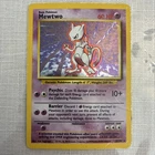 Mewtwo Pokemon Card Holo 10/102 Base Set Unlimited Rare Vintage HP