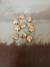 Lot Of 10 22mm Designer Button Chanel Button  Gold Tone 