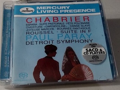 PAUL PARAY DETROIT SYMPHONY Chabrier & ROUSSEL SACD Hybrid RARE OOP Mercury Gold