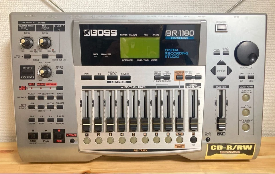 BOSS BR-1180 CD Digital Recording Studio Multi Track Recorder w/ AC Tested Japan - Image 2 of 3