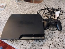 Sony PlayStation 3 Black Console w/5games, wireless controller.