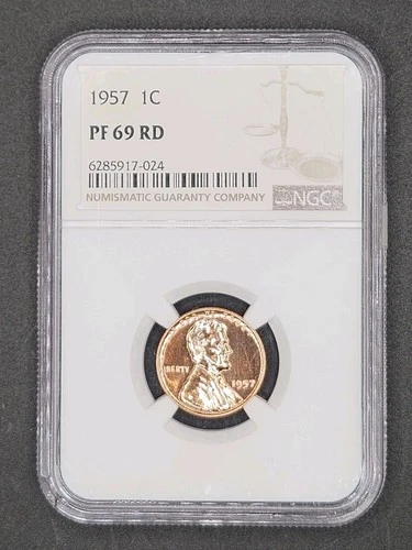 1957 Lincoln Wheat Cent Proof | NGC PF69RD