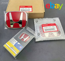 3x Front Emblem Rear Steering Red Badge Fit For 2016-2021 Honda Civic Si Se 3x Front Emblem Rear Steering Red Badge Fit For 2016-2021 Honda Civic Si Se