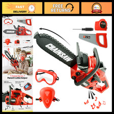 Realistic Sound Toy Chainsaw for Kids - Gardening Tool Play Set, Fun Outdoor Pla