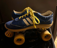 Vintage 70s Nash Cruisers Roller Skates Blue Sneaker Shoes Mens 8 Womens 9.5