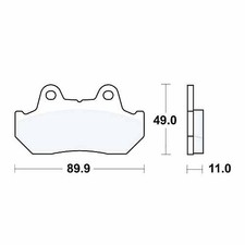 TRW Brake Pads front MCB512 1 Set Fits Honda CB 400 N 1982-1985