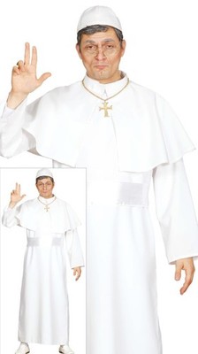 | Papst Kostüm für Erwachsene 5254/L  Inklusive Umhang, Gürtel, Mitra und Sou...