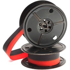 Royal Typewriter Twin Metal Spools with New Black and Red Ribbon