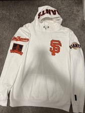 MLB SAN FRANCISCO GIANTS CLASSIC CHENILLE WHITE UNISEX PULLOVER HOODIE L