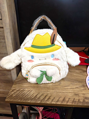 Box Lunch Sanrio Cinnamoroll White Faux Fur Backpack
