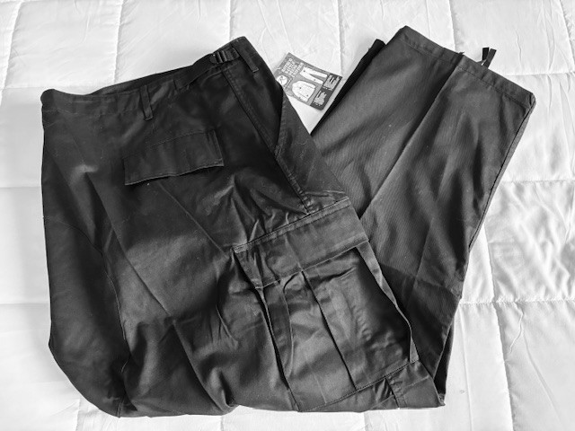Mens Regular Black Tactical Battle Dress Uniform 4xl
