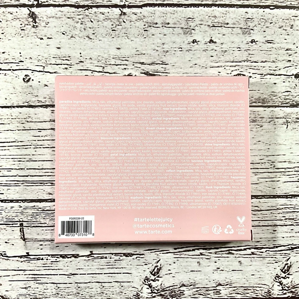 Tarte Tartelette JUICY Amazonian Clay Eyeshadow Palette 12 PAN Full Size NEW - Image 3 of 4