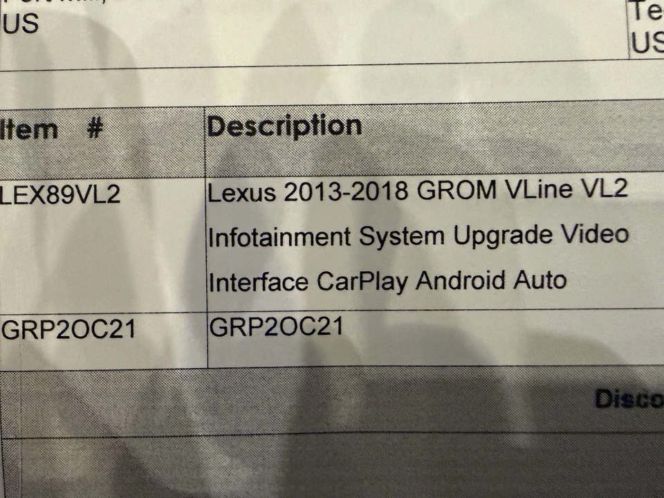 NUEVO — GROM VLINE 2 para Lexus LEX89VL2 Foto 3 de 4