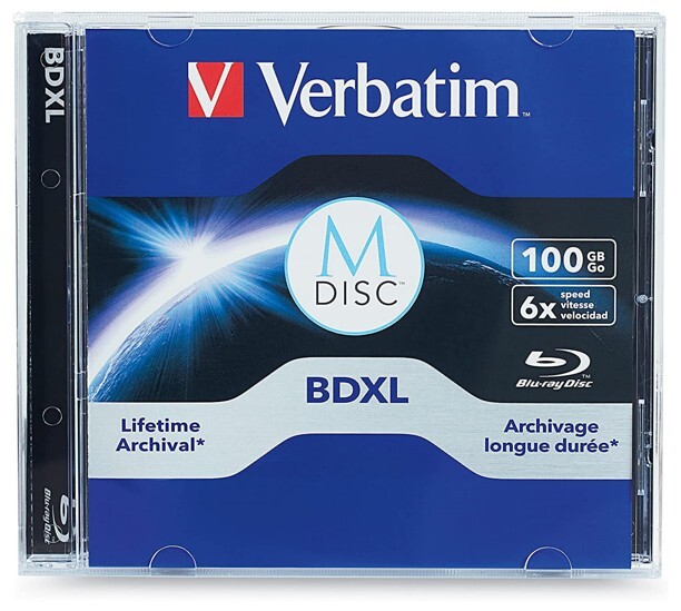 5Pak Verbatim MDISC 100GB 1000Year Archival =TRIPLE LAYER= 6X Blu