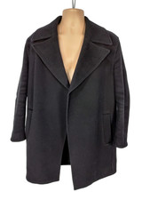 Womens Allsaints Size Medium Remi Coat Smart Pea Style Open Front Wrap Jacket