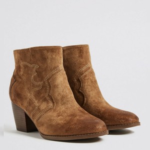 marks and spencer tan boots