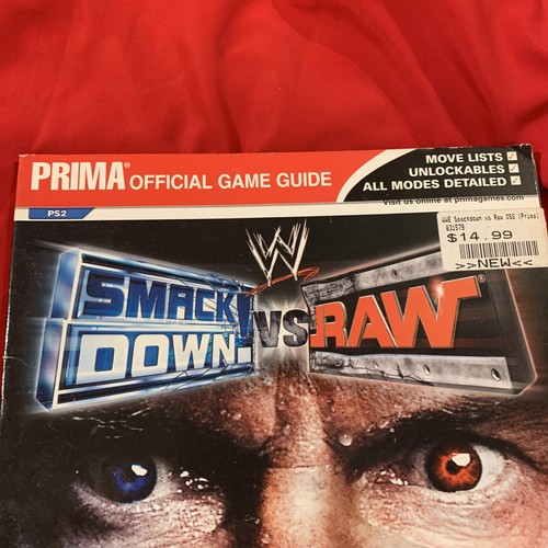 WWE Smackdown VS Raw Prima Official Strategy Game Guide PS2 - Picture 2 of 11