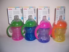 Nuby grip n sip soft spout trainer cup bite proof lot 1
