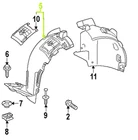 Mercedes - Benz GL OEM Fender Liner Splash Guard 1668802705 Front Right GENUINE