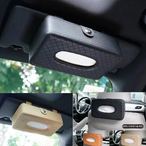 Car napkin holder, car supplies, leather tissue box, towel dispenser, car - Picture 11 of 17