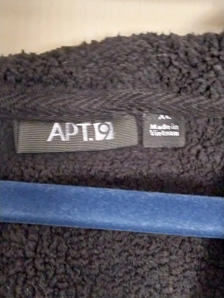 Sudadera con capucha forrada de piel gris Apt 9 XL nueva con etiquetas Foto 2 de 4