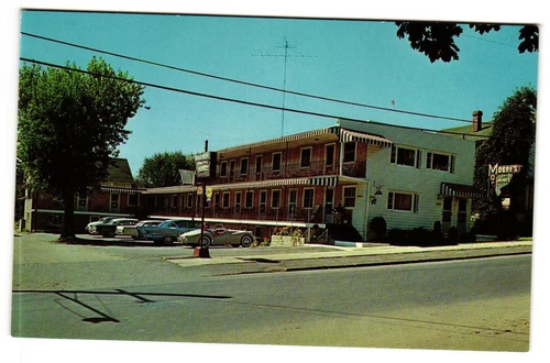 Vintage Unused Postcard Moores Motel Somerset Pennsylvania PA Great Neon Sign