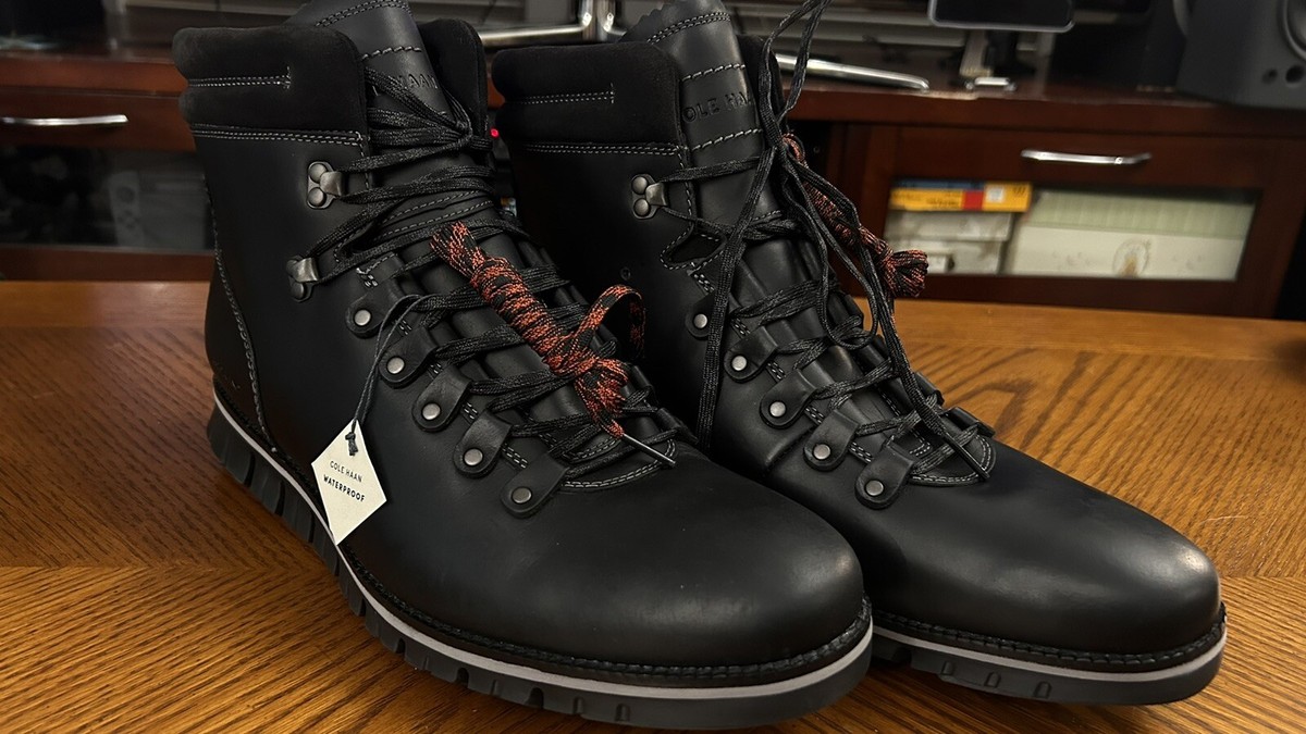 Cole Haan Zerogrand Hiker Boot Mens Size 9 Black C30403 Ankle Boots Waterproof Cole Haan Men Zerogrand Hiker Waterproof Hiking Boot Black  main image 3
