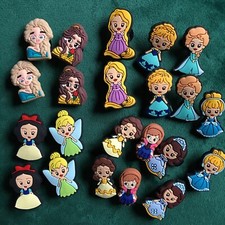 Disney Princess Tinker bell Croc Shoe Charms Large Lot Of 22 NEW Mix and Match 