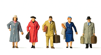 Preiser 10662 Reisende Epoche Iii, 5 Figuren H0 1:87 Neu + Ovp
