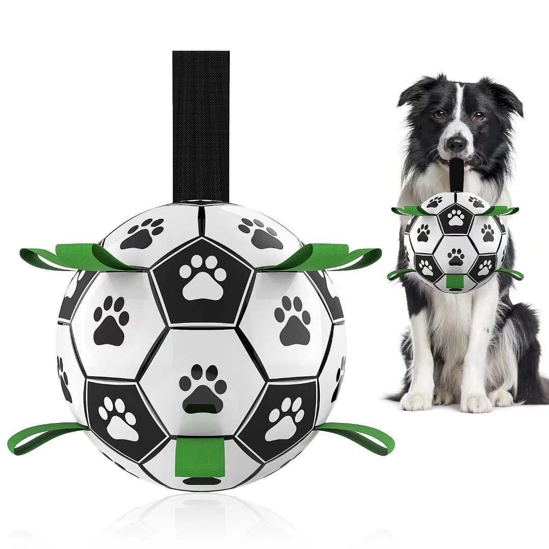 Interactive Dog Football Toy Soccer Ball Inflated Training Toy For
