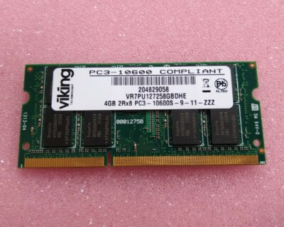 4GB PC3-10600 ECC SODIMM VR7PU127258GBD Viking Server Speicher RAM Hynix Mac Pro