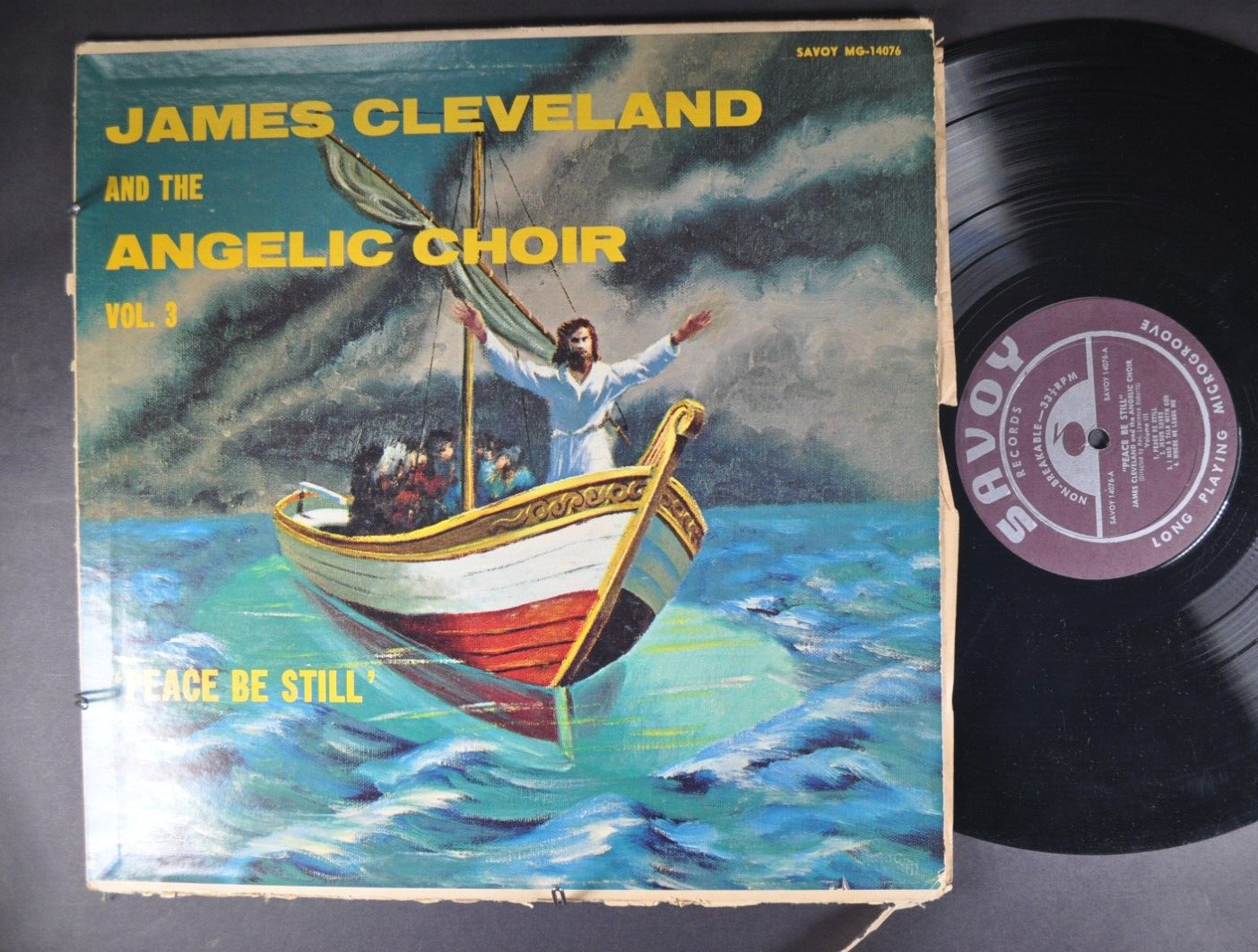 JAMES CLEVELAND & THE ANGELIC CHOIR Peace Be Still GOSPEL LP SAVOY