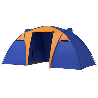 4-6 Man Large Tunnel Tent 2000mm Waterproof Portable with Bag with