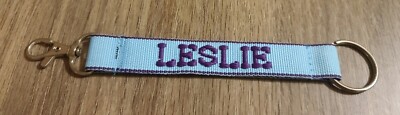 Lessie Key Chain New Leslie Personalized Keychain Blue and Purple | eBay