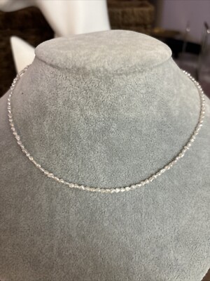 Authentic Australian White Pearl Keshi Necklace