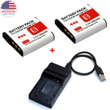 Battery / Charger For Sony Cyber-shot DSC-W30 DSC-W35 DSC-W40 DSC-W50 DSC-W55