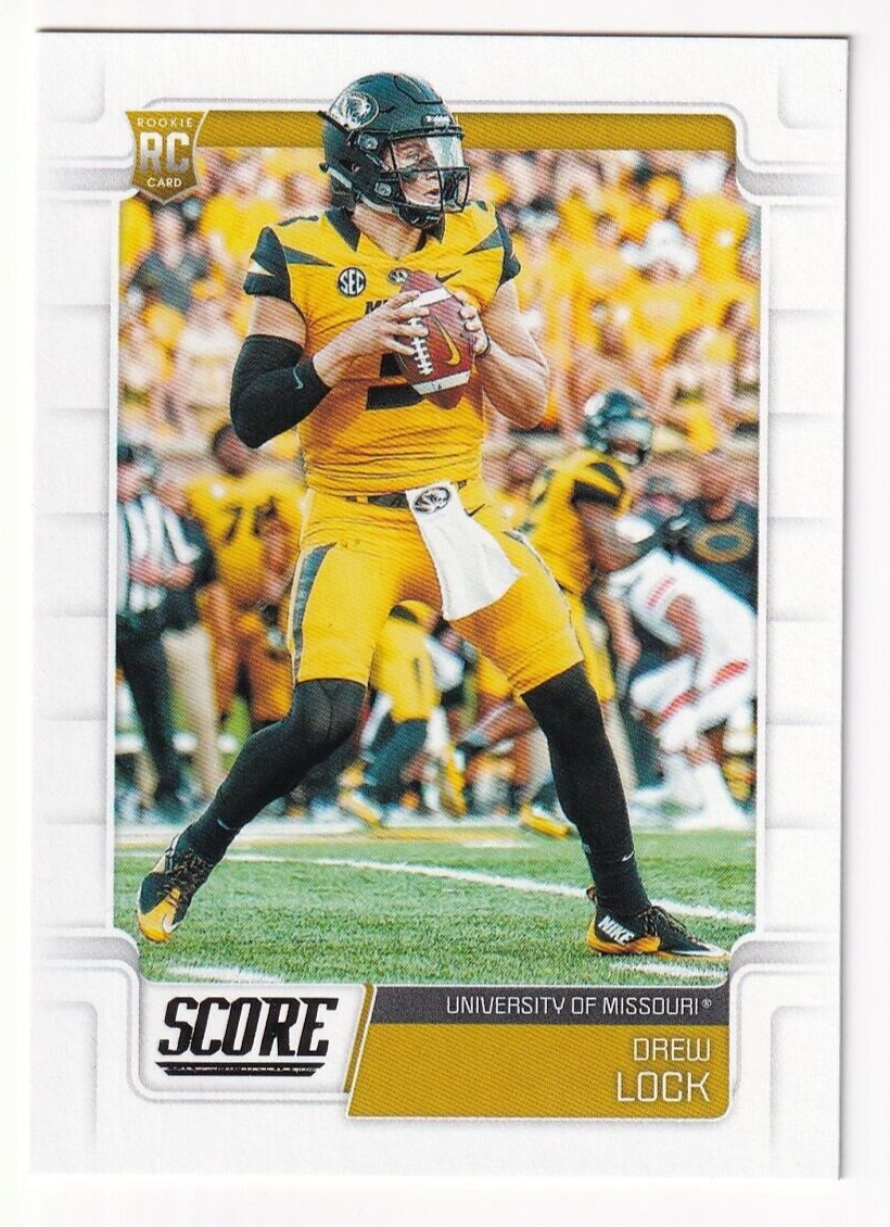 2019 Panini Score Football Drew Lock Rookie Card 334 Giants