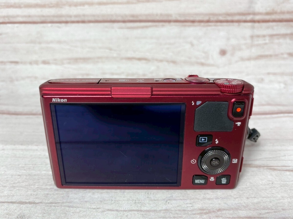 N MINT Nikon COOLPIX S9500 Digital Camera red 18.1MP Compact 22x