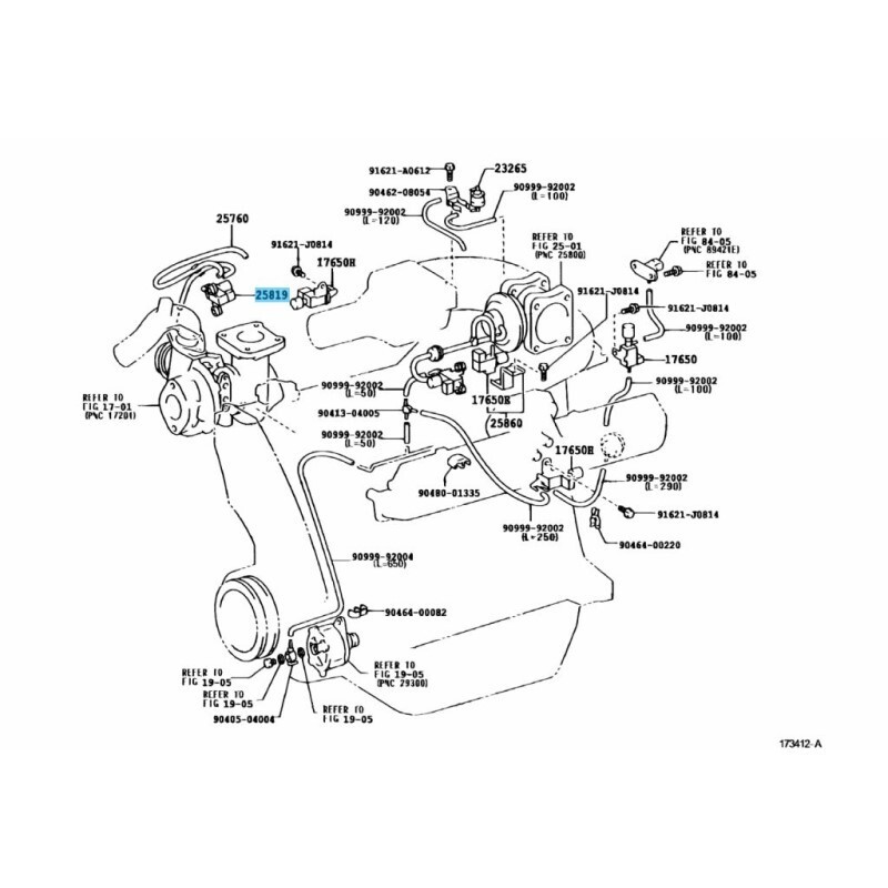 TOYOTA LAND CRUISER HDJ100 01-05 Genuine Valve Assy Vacuum