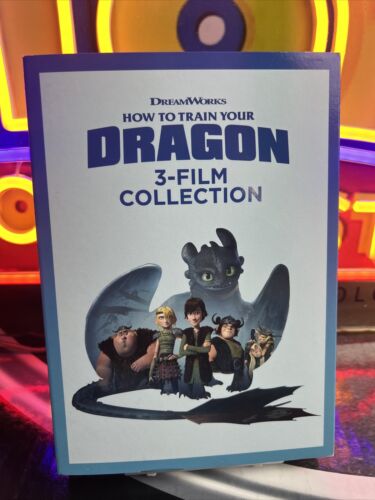 How to Train Your Dragon: 3-Movie Collection (DVD, 2019) Walmart Exclusive Slip - Picture 1 of 5