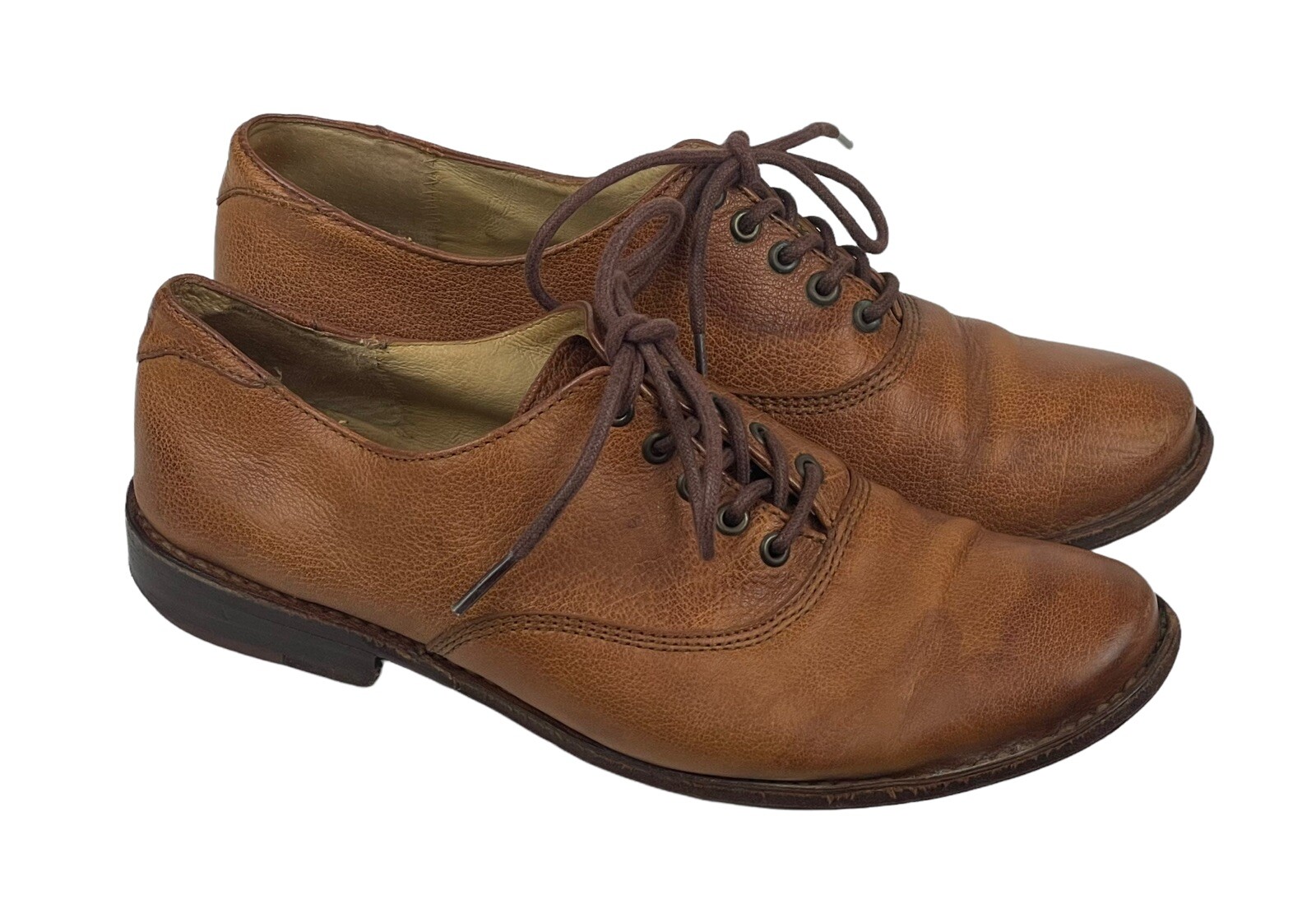 Frye Brown Camel Leather Oxfords Women 