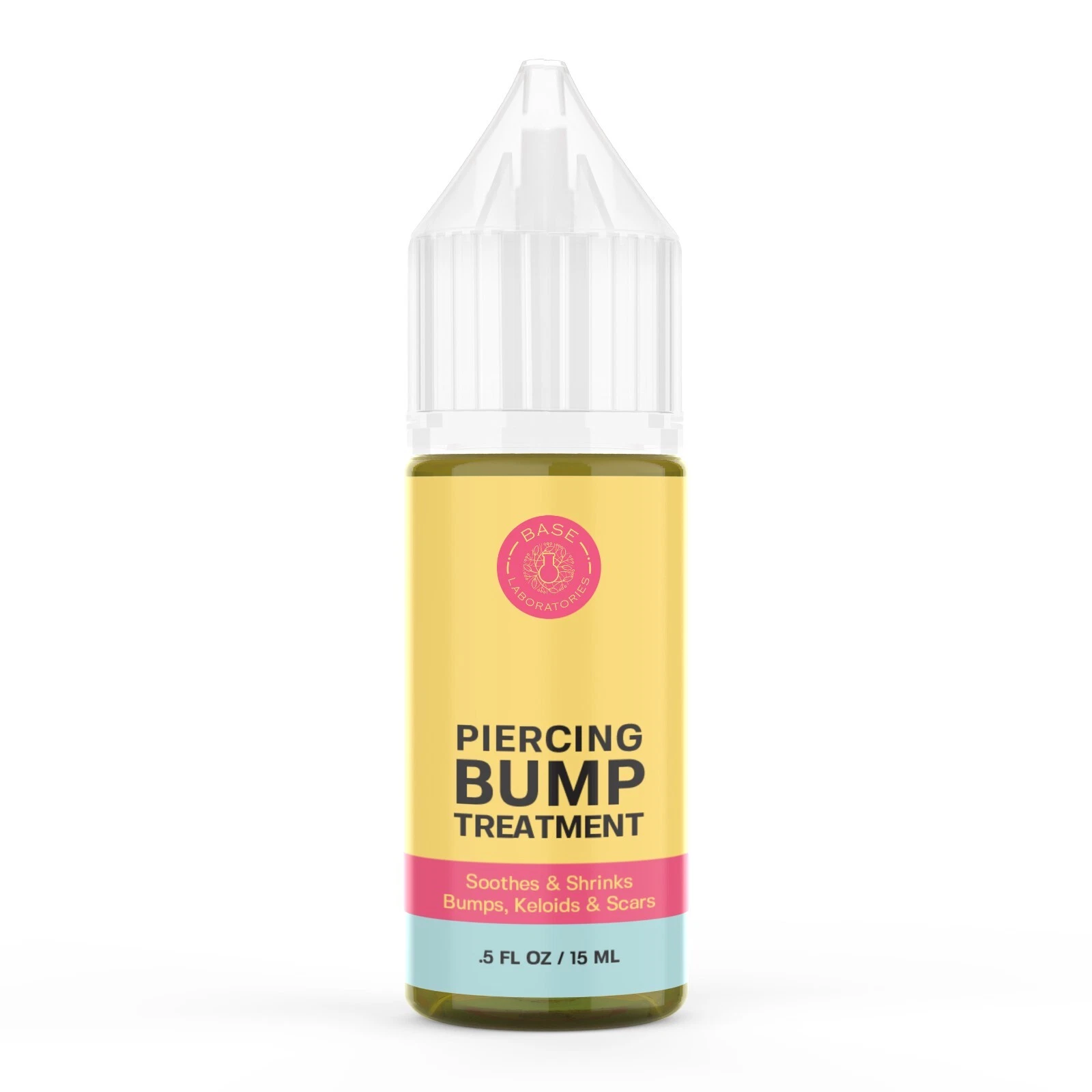 Base Labs Piercing Bump Shrinking Drops | Keloid Bump Remover 0.5 Fl Oz image 1