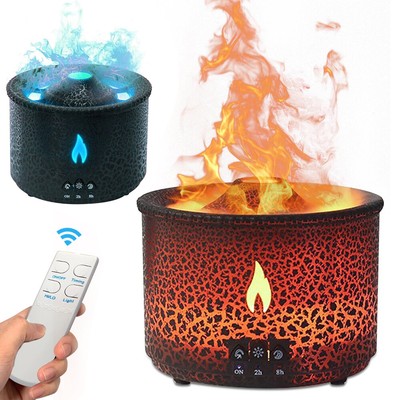 Volcano Luftbefeuchter Luftbefeuchter Diffusor mit Flamme/Quallen Nebel Modi DHL