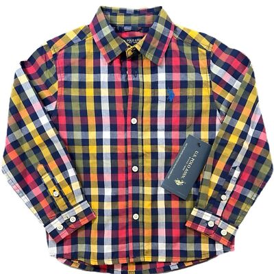 NWT U.S. Polo Assn. Button Down Shirt-Boys 4T