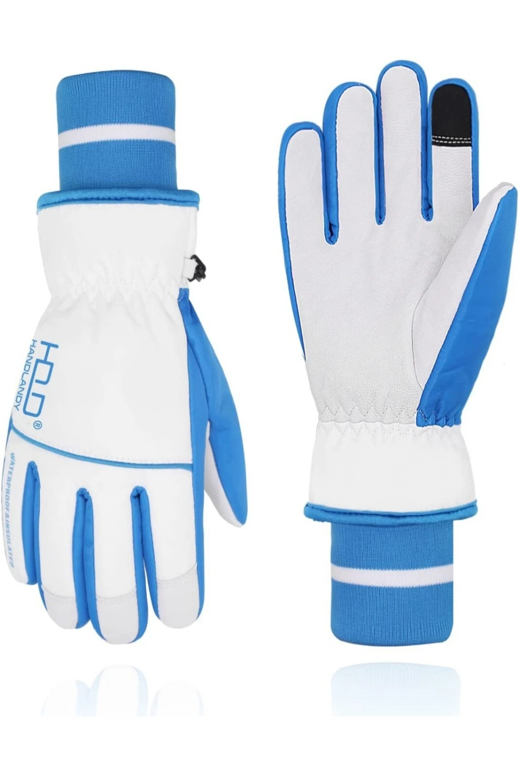 Handlandy Waterproof Windproof Winter Gloves Women Men Ski Snowboard (XS)