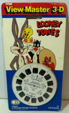 Bugs Bunny Looney Tunes Yosemite Tweety Cartoons View Master 3-D Reels Container