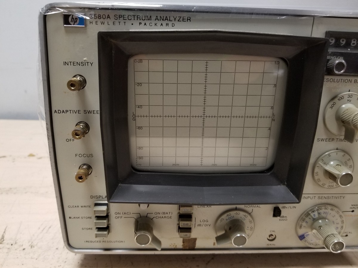 HP Hewlett Packard 3580A Spectrum Analyzer #J1737 HP Hewlett Packard 3580A Spectrum Analyzer #J1737
