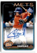 2024 Topps Pro Debut Marco Vargas BASE Auto St. Lucie Mets #PD-158